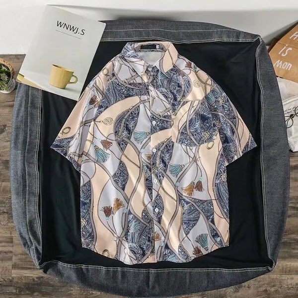 2020 New Summer Men's Shirts Fashion Digital Printing Streetwear shirts Homme Casual Hip Hop harujuku Sweatshirt Tops Men Shirt