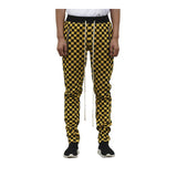 white black plaid joggers pants men hip hop retro checkered casual pants women streetwear fashionable ankle zip sweat pants male unique joggers style 1533
