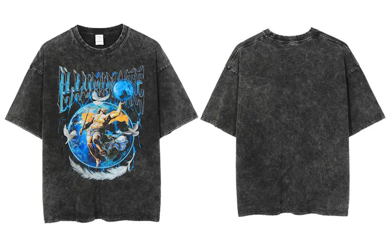 Skatercore Top – 2023 Streetwear T Shirt Hip Hop Vintage Painting Graphic Pri – Modern Streetwear for Everyone