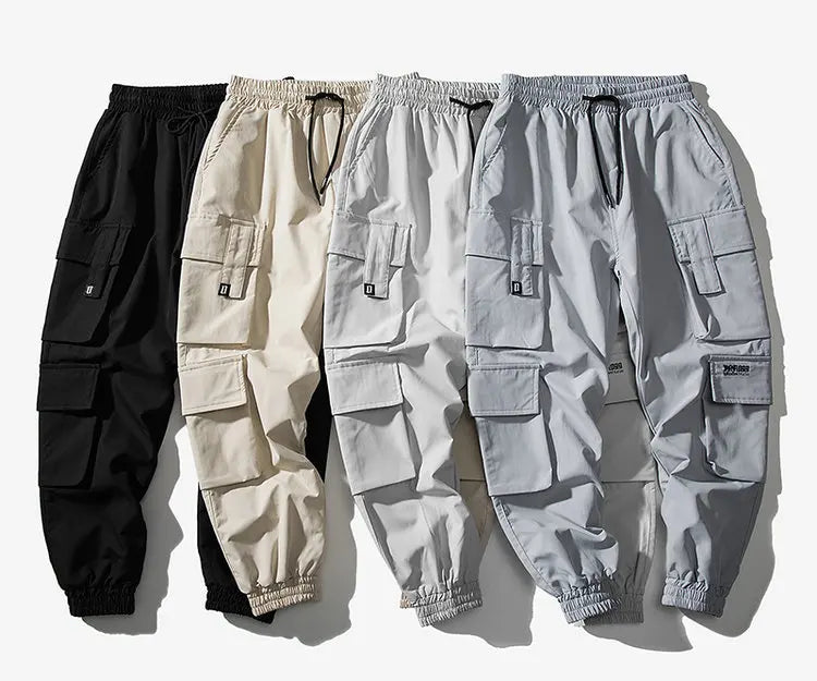 streetwear mens hip hop jogging pants casual men trousers big size loose sweatpants male 2023 new multi pocket harem pants 5xl unique joggers style 2891