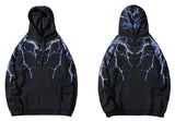 Hip Hop Lightning Hoodie Sweatshirt Men Harajuku Streetwear Hooded Pul