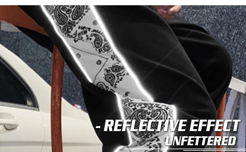 rainbowtouches fashion classic brand mens sporst pants casual bandana pattern trousers loose outdoor style boy tie feet overalls unique default style 1431