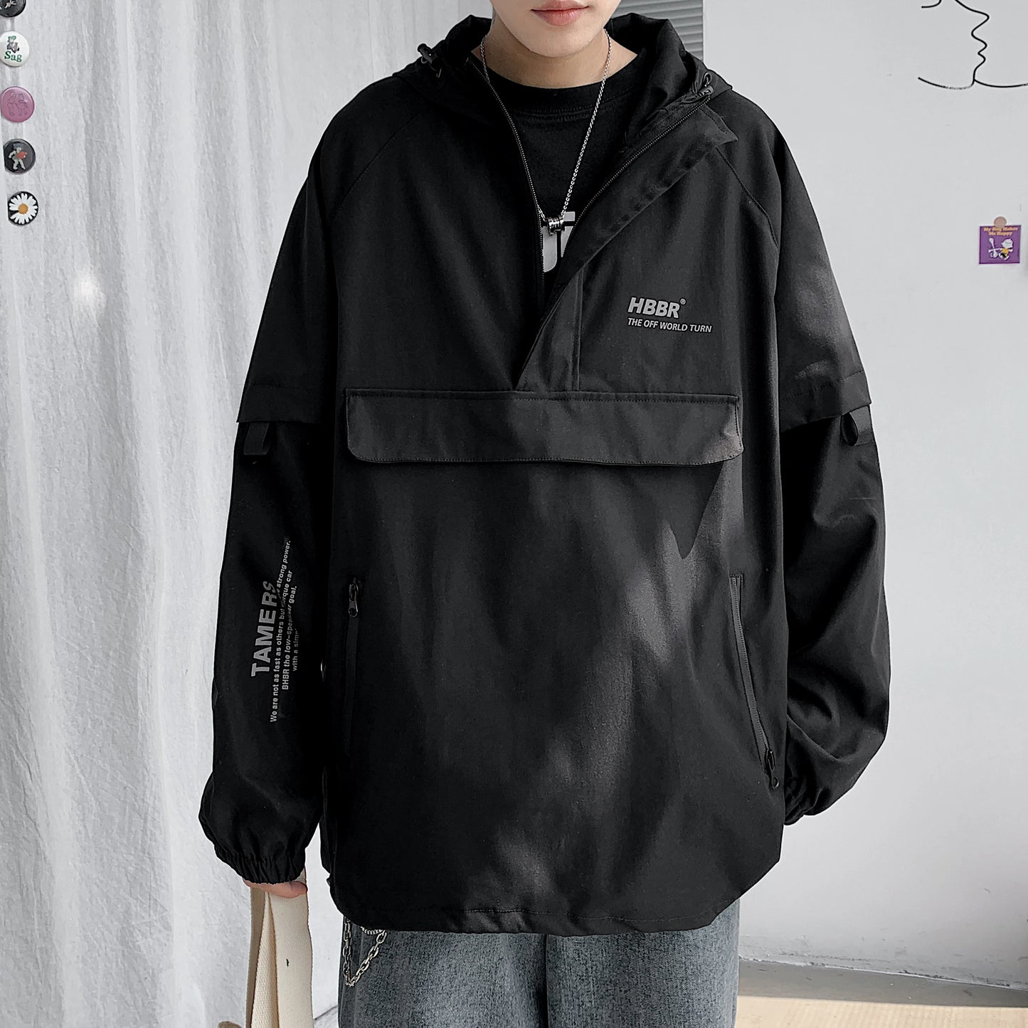Minimalist Zip-Up Street Jacket Urban Fashion Essential