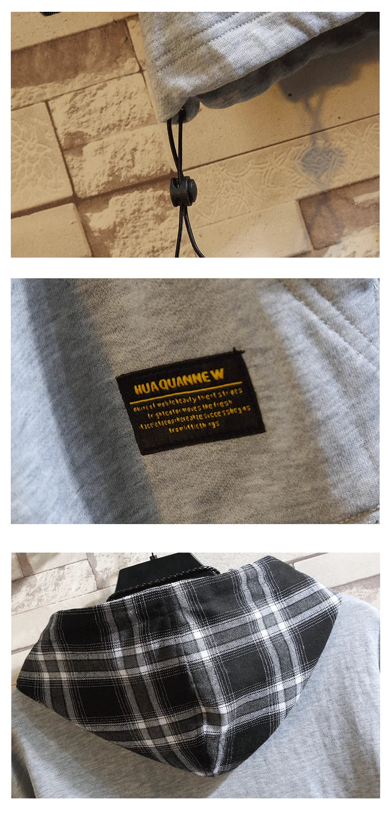 Black Patchwork Hoodies Autumn Spring Mens Sweatshirts Hiphop Punk Str