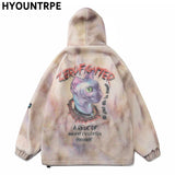 Gothic Oversized Tee – Mens Hip Hop Cats Harajuku Printed Fleece Jackets Coats – Streetwear Fashion for Men & Women