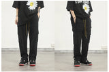 camouflage cargo pants men vintage side multi pocket button mens camou straight trousers streetwear military overalls for male unique cargo style 2087