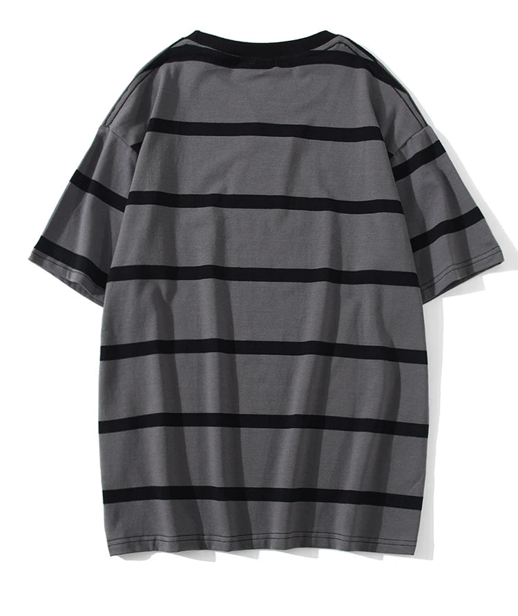 Y2k Vintage t-shirt – Aolamegs Men T Shirt Color Block Print 3 Color Optional Tee