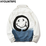urban fashion featuring mens denim jackets fashion fade color single breasted hip hop streetwear coats new spring harajuku printed outerwear jacket coat design – premium quality jacket for men