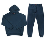 rainbowtouches quality pure cotton 2 piece couple hoodie solid color hip hop casual sportswear pullover mens pants plush unique default style 1475