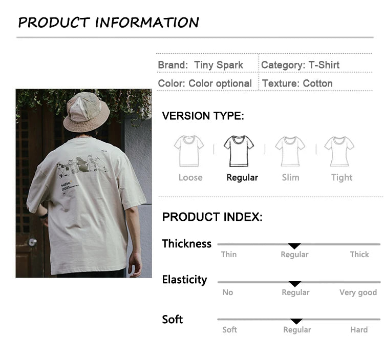 Y2k Oversized shirt – 2023 Men Hip Hop T Shirt Streetwear Japanese Kanji Harajuku
