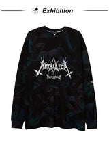 Cyberpunk Shirt – Rainbowtouches 2021 Drop Shoulder Oversize Top Hip Hop Tie D – Edgy Streetwear for All Genders