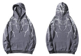 Hip Hop Lightning Hoodie Sweatshirt Men Harajuku Streetwear Hooded Pul