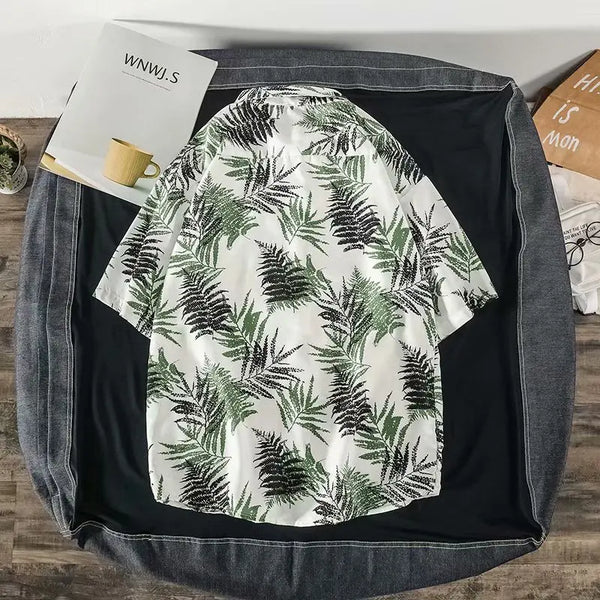 2020 Summer Men's shirts Fashion Hawaii Beach Short sleeve Tops Homme shirts Casual Harujuku Streetwear personality shirts men