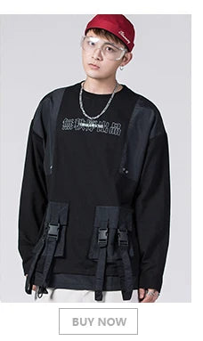 Y2k Oversized shirt – 2023 Men Hip Hop T Shirt Streetwear Japanese Kanji Harajuku