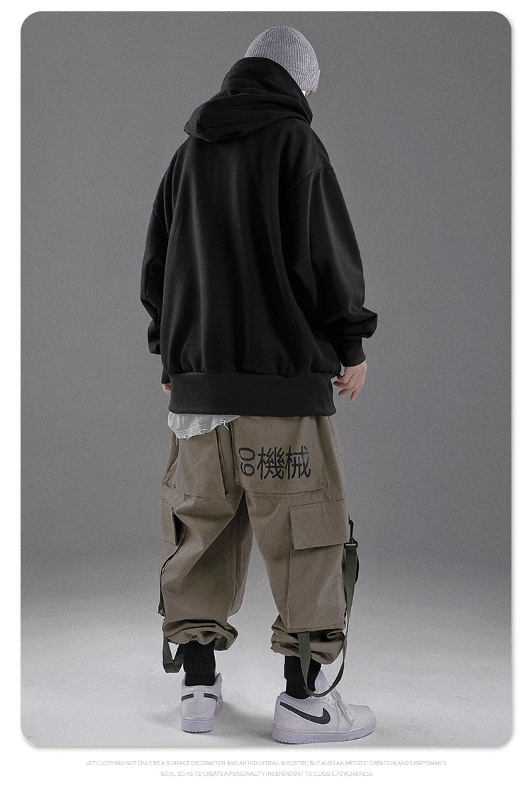 Autumn Winter High Collar Hoodie Loose Comfortable Mens Clothes Haraju