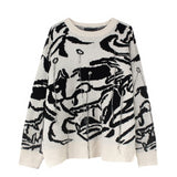 mens sweaters fashion hip hop tassel harajuku sweaters casual long sleeve o neck knitted sweater cotton pullover jumpers sweater high quality cotton pullover, trendy hip hop style outerwear, oversized graphic print design