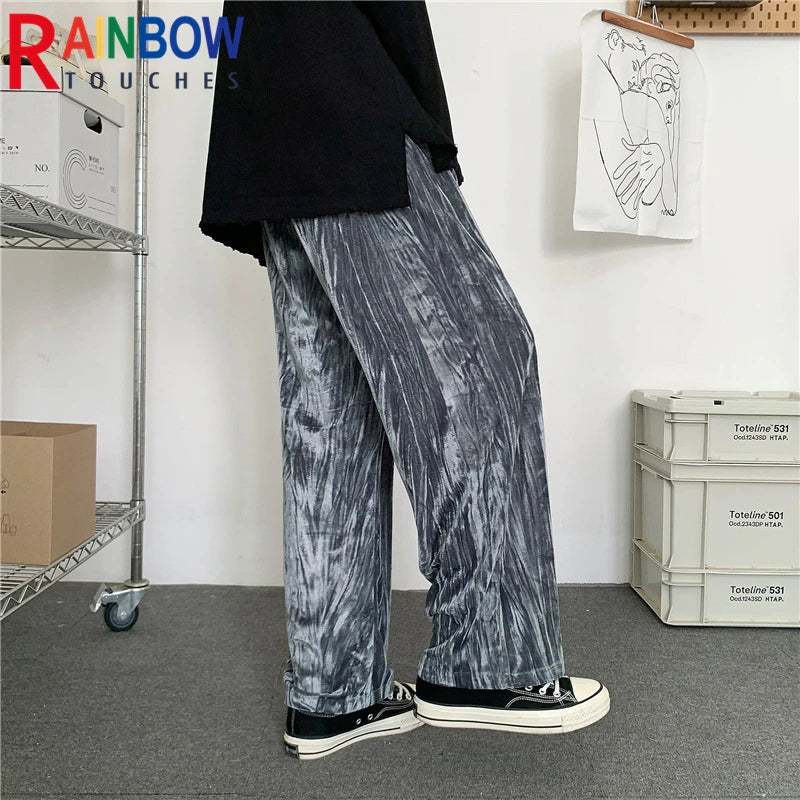rainbowtouches fashion classic brand men pants casual elastic trousers loose high street outdoor style overalls superior quality urban fashion pants