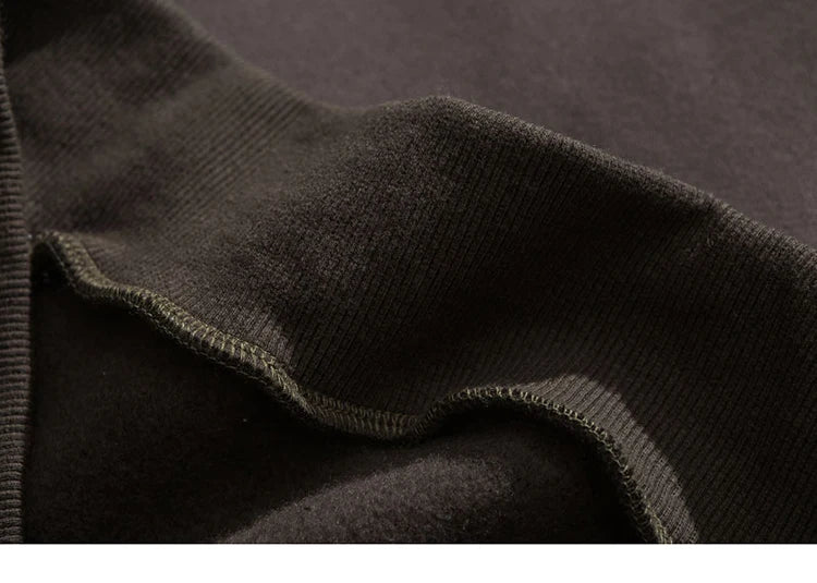 Men Hip Hop Hoodie Streetwear Sweatshirt Zipper Pocket Patches Hoodie 2023 Harajuku Cotton Fleece Hooded Pullover Grey White
