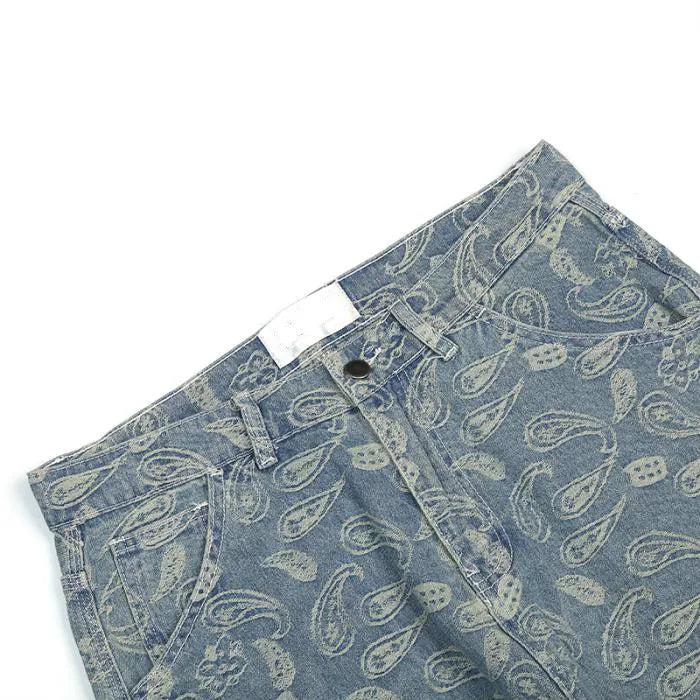2 pieces sets men fashion patchwork single breast denim jeans hooded jacket coat and loose straight pants joggers streetwear set unique joggers style 4049