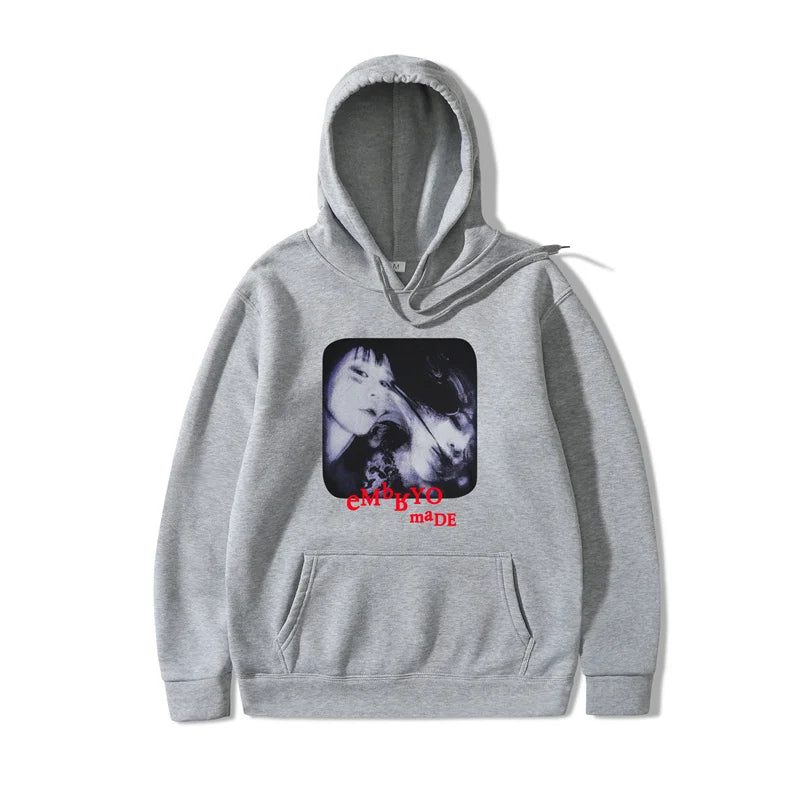 2021 Illusion Girl Letter Print Harajuku Hoodie Sweatshirt Hip Hop Str