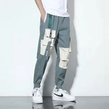 men pants spring and autumn cargo pants man fashion hip hop casual pants loose korean drawstring men joggers sweatpants unique joggers style 2455