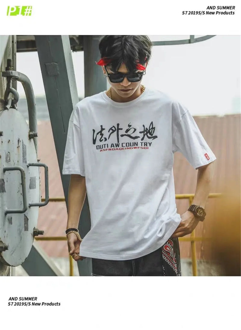 Cyberpunk Aesthetic print tee – 100 Cotton White Hip Hop T Shirt Short Sleeve T Shirt Fashio