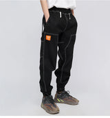 rainbowtouches fashion classic brand men cargo pants soild color trousers loose tooling style tie feet overalls superior quality unique cargo style 3120