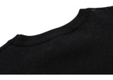 techwear flame knit sweater with structured oversized fit, ideal for cold streetwear layers, men’s streetwear clothing piece 