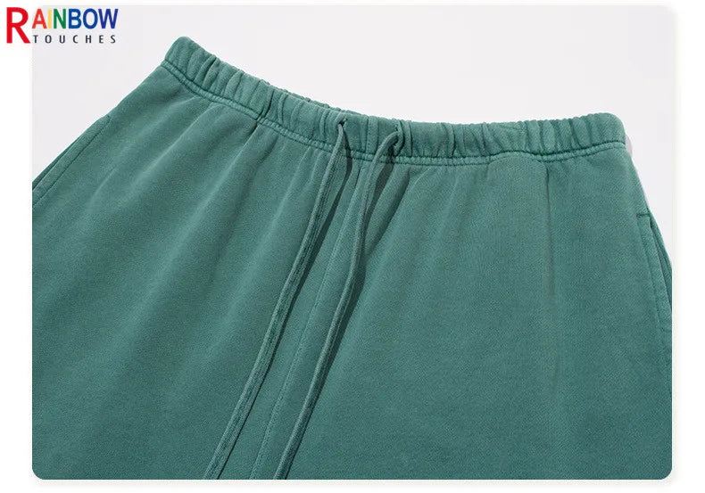 Rainbowtouches Summer Mens New Shorts Fringes Tassels Washing Casual High Street Solid Color Cotton Tidal Current Hawaii Boys