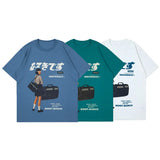 Trapwear Aesthetic print tee – Aolamegs Japanese Harajuku Girl Kanji Print T Shirt Men Coll