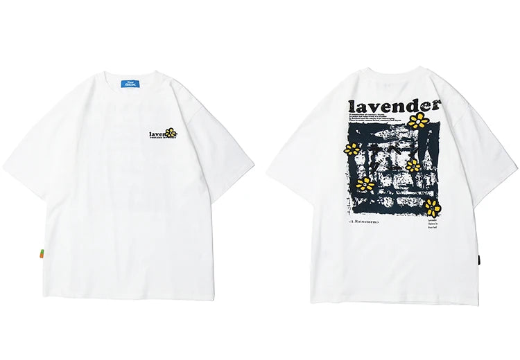 Harajuku Vintage t-shirt – 2023 Men Hip Hop T Shirt Streetwear Harajuku Floral T Shirt