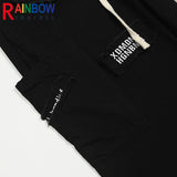 rainbowtouches fashion classic brand mens cargo pants print trousers loose straight high street style overalls black wide legs unique cargo style 4915