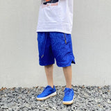 hip hop loose shorts elastic waist pants fashion printed zipper pocket half pants mens drewstring casual sportswear pant joggers unique joggers style 1103
