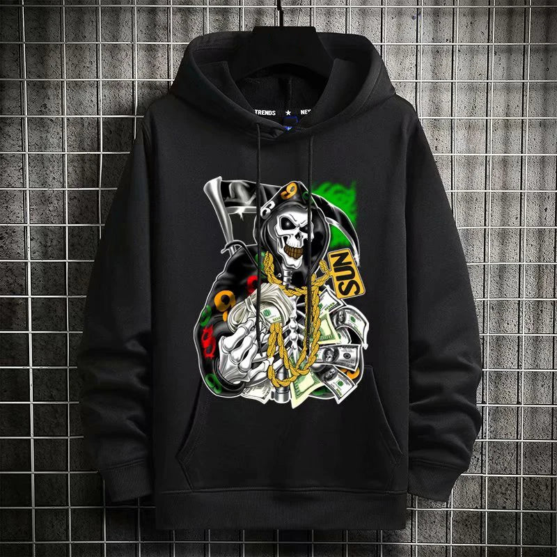Autumn Winter Mens Hoodies Streetwear Hip Hop Fashion Hoodies Trend Pr
