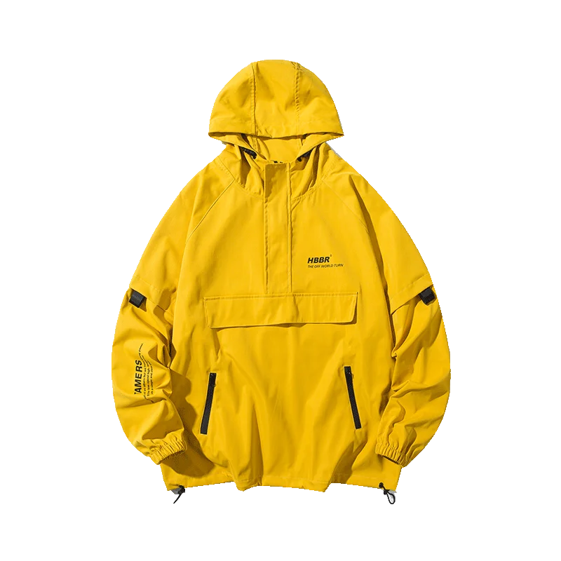 Double-Layer Urban Hoodie Jacket Modern Aesthetic