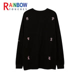 Anime Aesthetic Tee – Rainbowtouches 2021 Drop Shoulder Top High Street Graffiti P – Modern Streetwear for Everyone