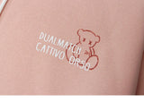 2023 Men Hip Hop Hoodie Sweatshirt Streetwear Bear Letter Print Pullov