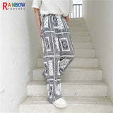 rainbowtouches fashional classic brand mens pants casual oversize trousers loose straight retro style superior quality overalls relaxed fit trousers