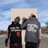 2021 Harajuku Weirdo Graffiti Letter Printed Hoodies Men Lucky Me I Se