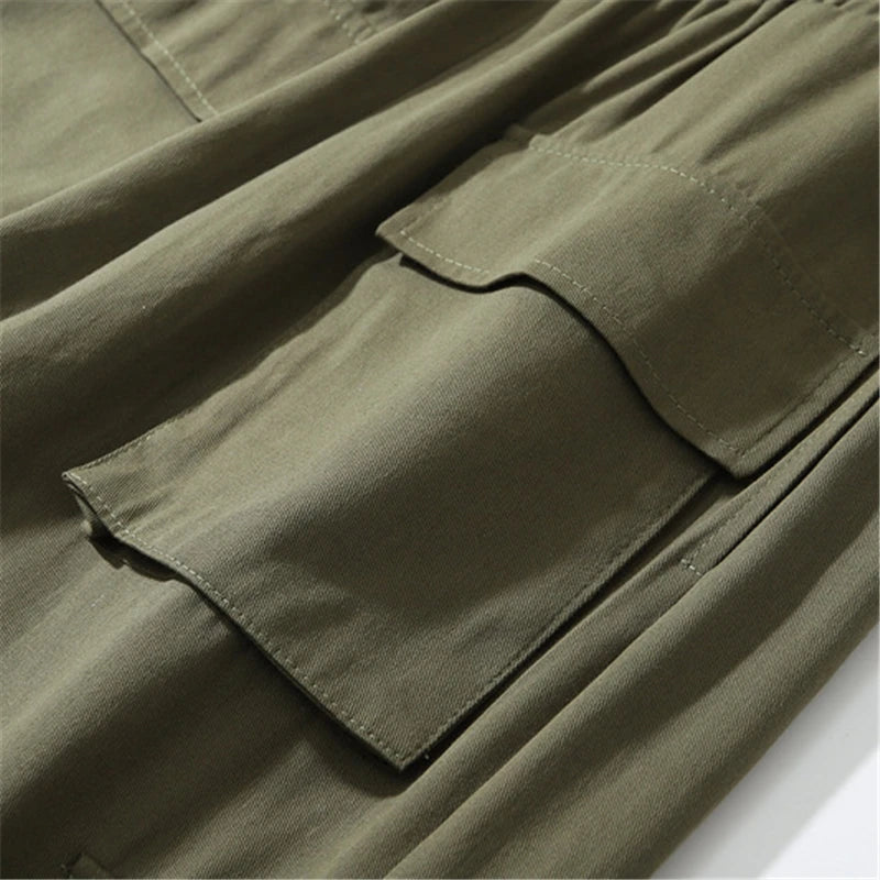 rainbowtouches new fashion classic brand mens cargo pants big pocket design trousers loose straight high street style overalls unique cargo style 3070