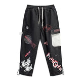 men pants spring and autumn cargo pants man fashion hip hop casual pants loose korean drawstring men joggers sweatpants casual joggers
