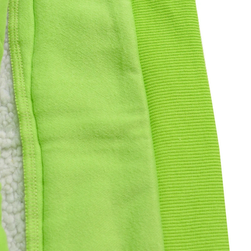 urban fashion featuring rainbowtouches 2021 casual hip hop contrast stitched hoodie double deck pieces plush couple top green jacket comfortable pocket design – premium quality jacket for men