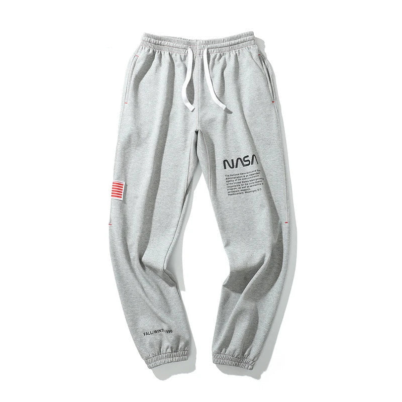 rainbowtouches fashion classic brand mens pants outdoor sports grey letters trousers loose straight casual style black wide legs menswear bottoms