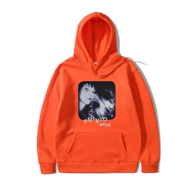 2021 Illusion Girl Letter Print Harajuku Hoodie Sweatshirt Hip Hop Str
