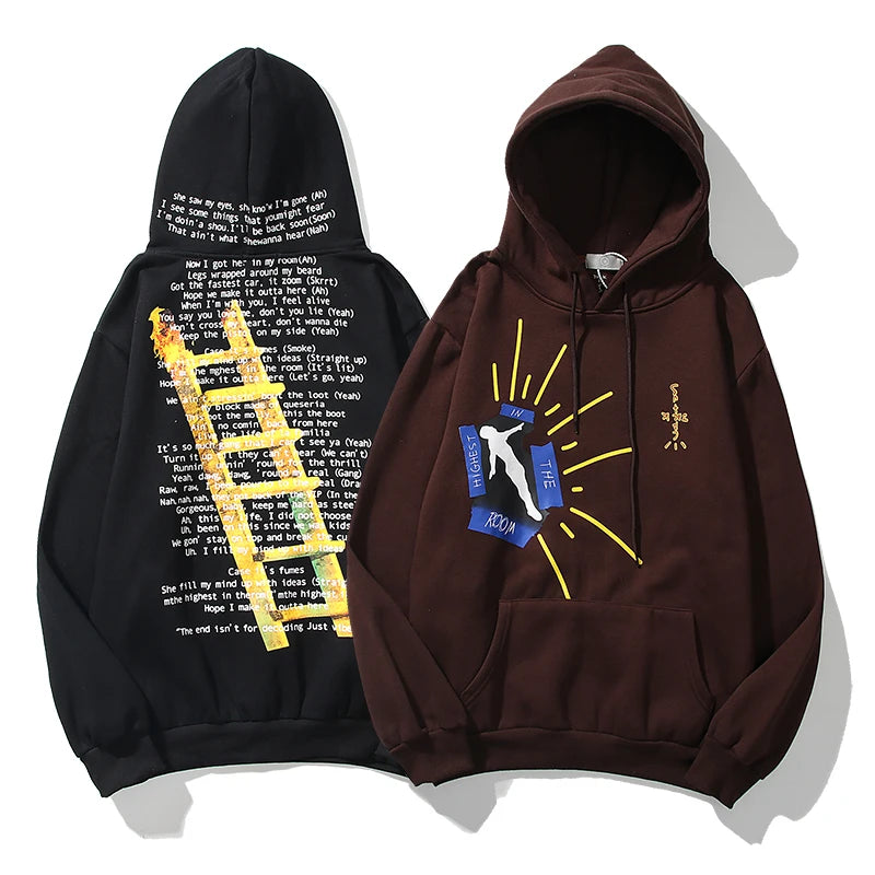 Cactus Jack Highest In The Room Hooded Sweatshirt For Men And Women Wi