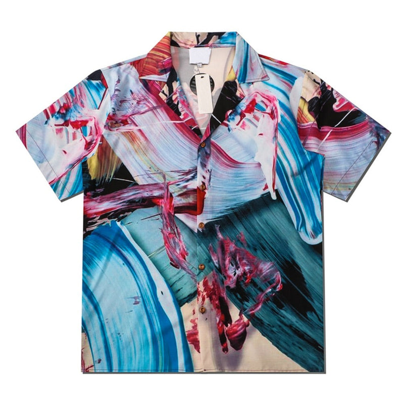 "Fainted Painting" Unisex Men Women Streetwear Graphic Shirt Daulet Apparel