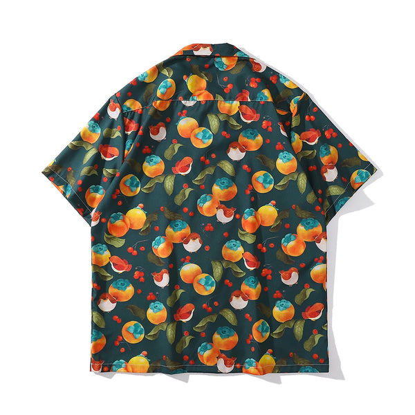 Dark Icon Full Printed Men's Shirt Short Sleeve 2022 Summer Thin Material Polo Shirt