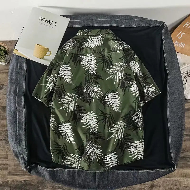 2020 Summer Men's shirts Fashion Hawaii Beach Short sleeve Tops Homme shirts Casual Harujuku Streetwear personality shirts men