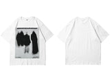 Anime Aesthetic print tee – Men Hip Hop T Shirt Streetwear Dark Style Shadow Printed T S