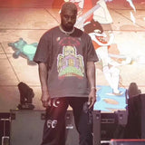 Gothic Oversized shirt – Kanye West Skull Print Loose Casual Men And Women Tshirts Ha